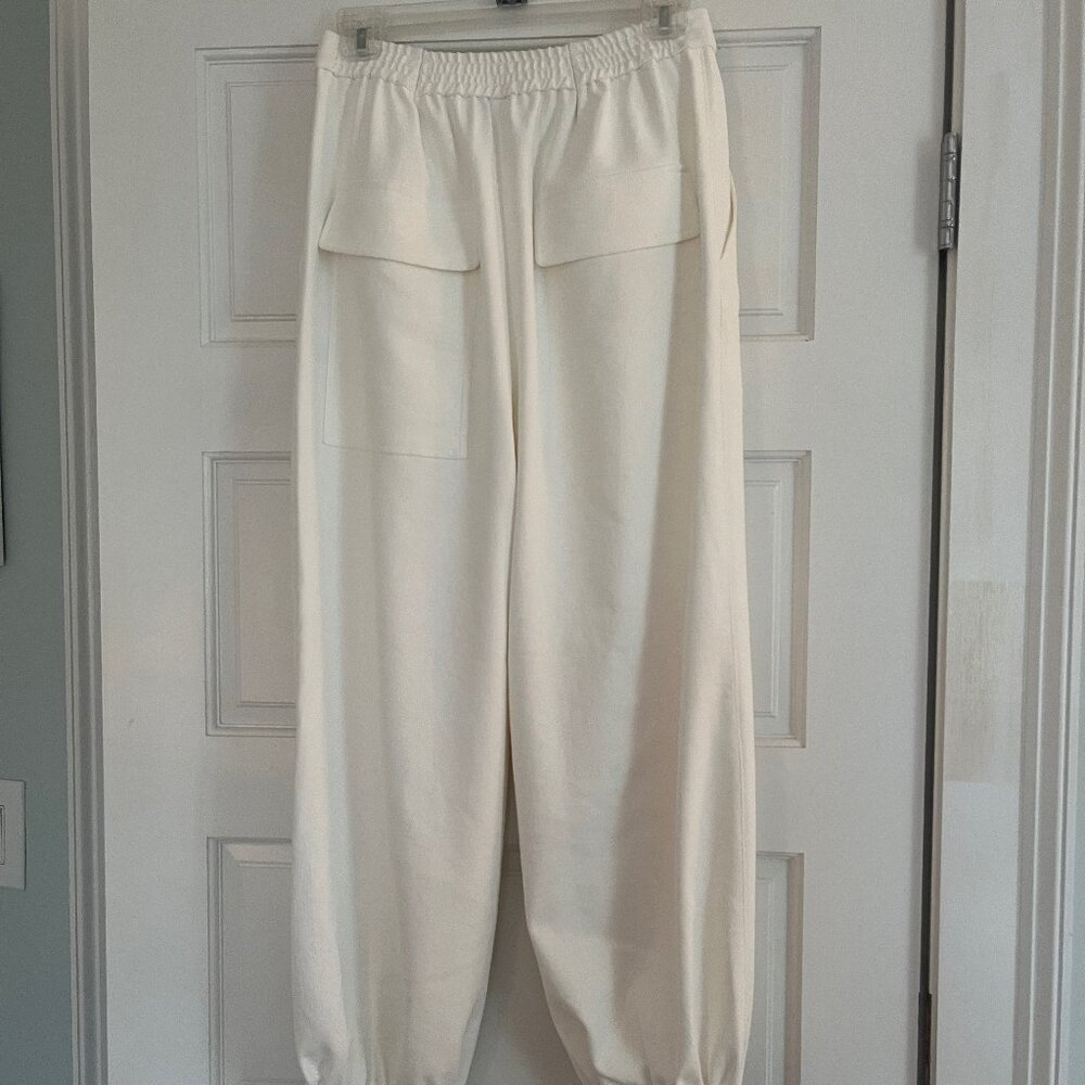 Tibi Chalky Drape Plashet Jogger- Regular- White- SR - Picture 10 of 13